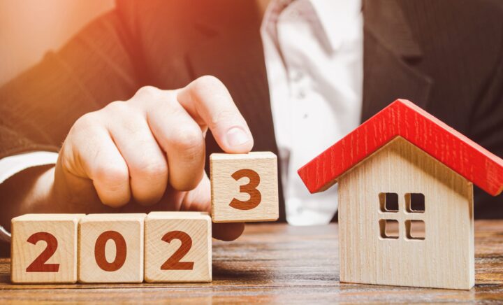 Businessman,And,2023,Blocks,Near,House.,Forecast,Of,Real,Estate Db Philpott Property Market Trend Nov 23